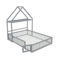 **Lit enfant en forme de maison - Design moderne et sécurisé**